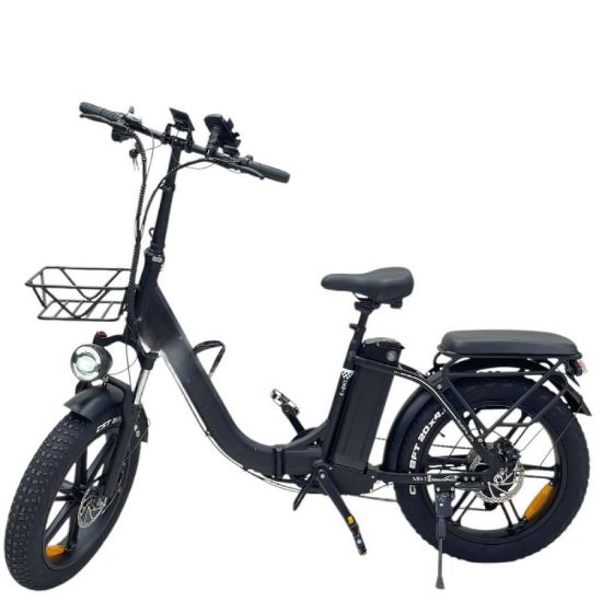 صورة دراجة كهربائية رياضية للكبار بكفرات عريضة ومقعدين